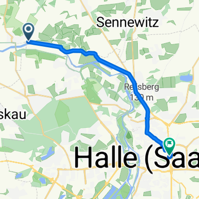 Langsame Fahrt in Halle (Saale)