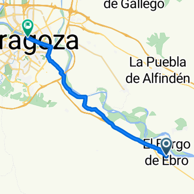 El Burgo de Ebro to Zaragoza (plan)