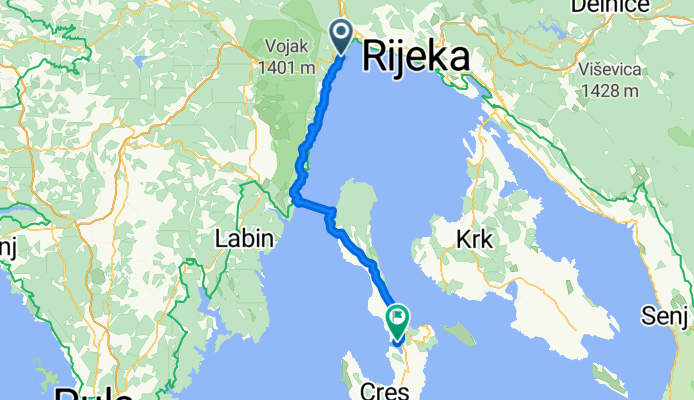 Opatija - Cres (über Moscenice)
