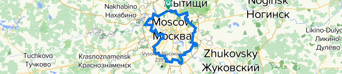 Зеленое кольцо Москвы - Cycling Route - 🚲 Bikemap