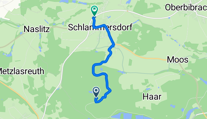 Route im Schneckentempo in Schlammersdorf