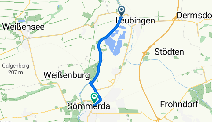 Langsame Fahrt in Sömmerda