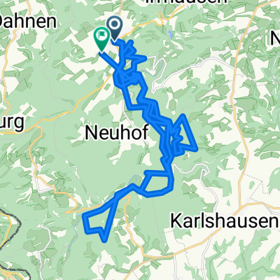 Gerade Fahrt in Daleiden