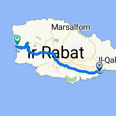 Moderate route in Ghajnsielem