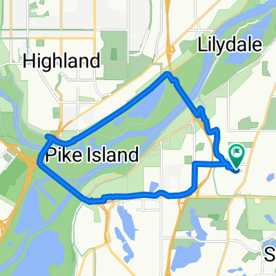 Snail-like route in Mendota Heights