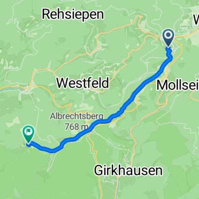 Kahler Asten nach Schanze (Sauerland)
