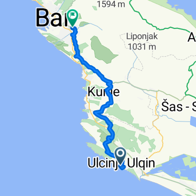 Ulcinj - Pečurice - Bar