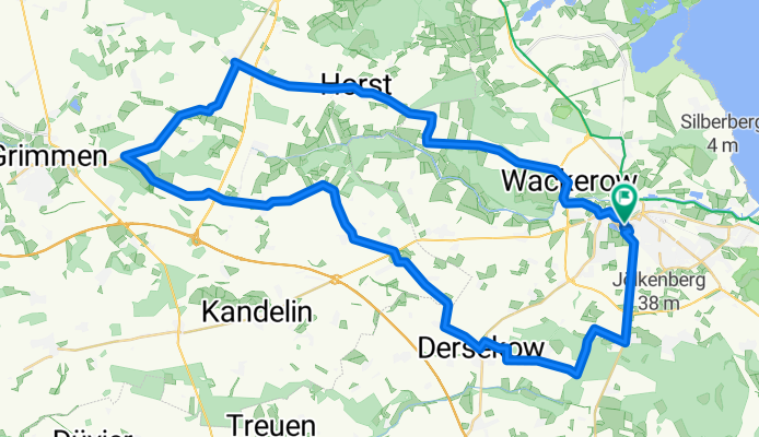 Greifswald-Horst-Bremerhagen-Kaschow-Dersekow-Greifswald