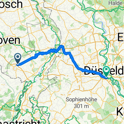 Fietsallee am Nordkanal Rückwärts