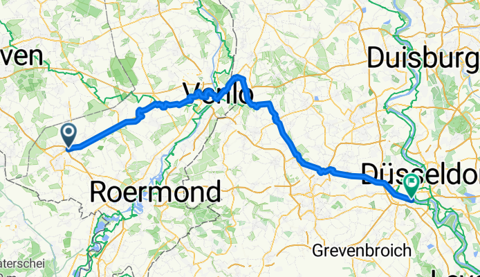 Fietsallee am Nordkanal Rückwärts