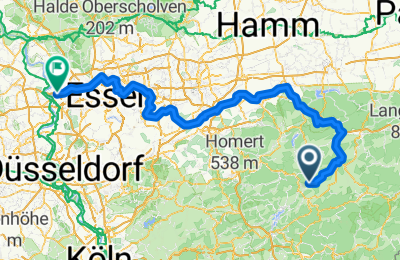 Route in der Bikemap App öffnen