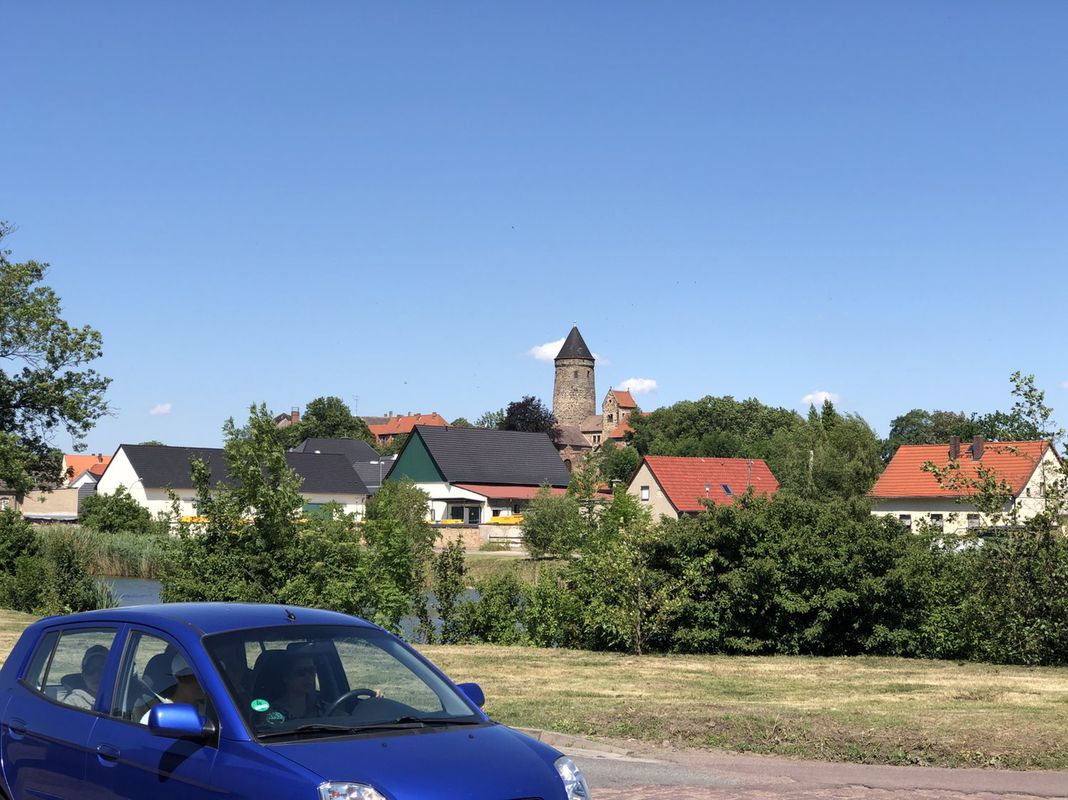 Langsame Fahrt in Halle (Saale)