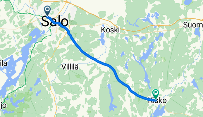 Moderate route in Kisko