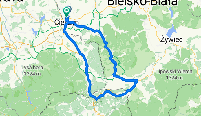 Cieszyn - Wisła - Koniaków - Mosty - Cieszyn