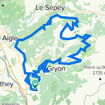 Gravel Bex autour de Villars