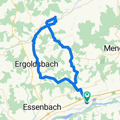 Wörth-Bayerbach-Penk-Oberellenbach-Niederlindhart-Mallersdorf-Neufahrn-Ergoldsbach.-Osterhaun-Wörth