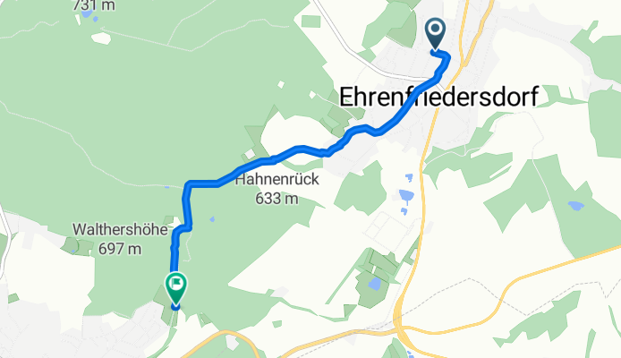 Einfache Fahrt in Geyer