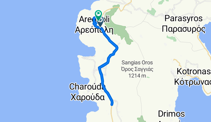 Easy ride in Areopoli