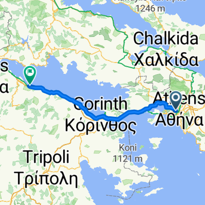 Athens to Diakoptou