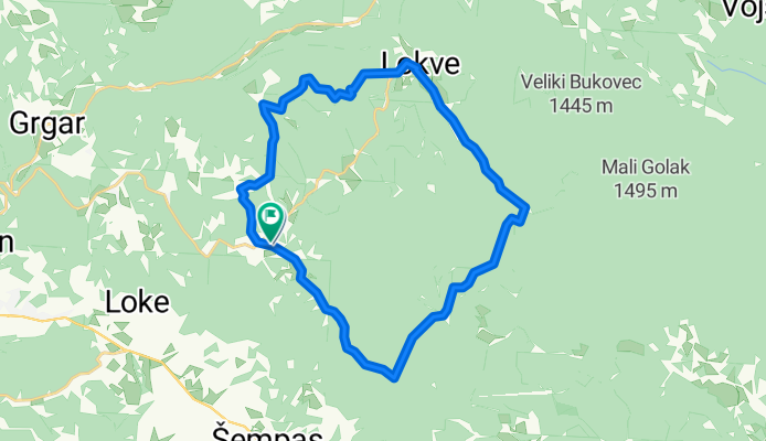 Trnovo - gozdna - Lokve - Trnovo