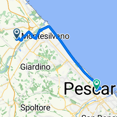 Relaxed route in Pescara