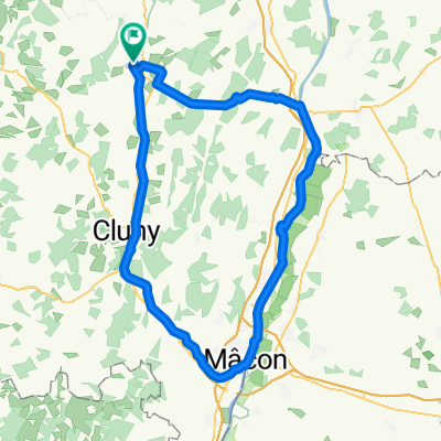 BG Dag 4 - Woensdag - St Gengoux le national -  Macon - Tournus - terug- 103km  760hm - Voie Verte