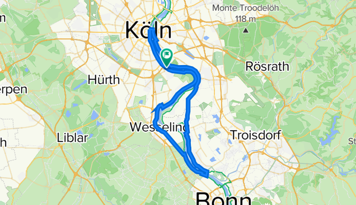 Köln - Bonn Rhein Radweg