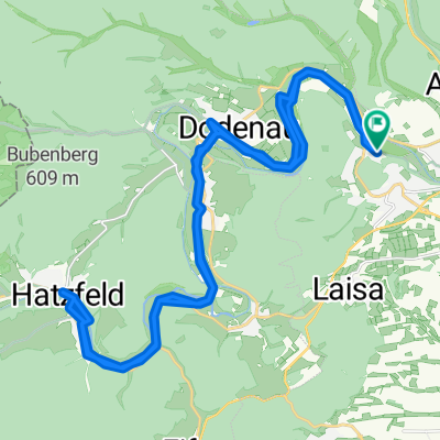 Einfache Fahrt in Battenberg (Eder)