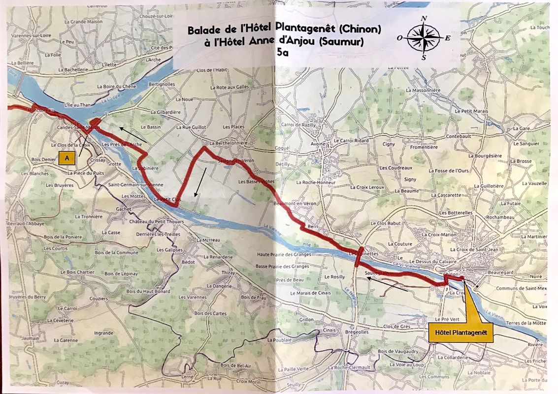 Gerade Fahrt in Saumur