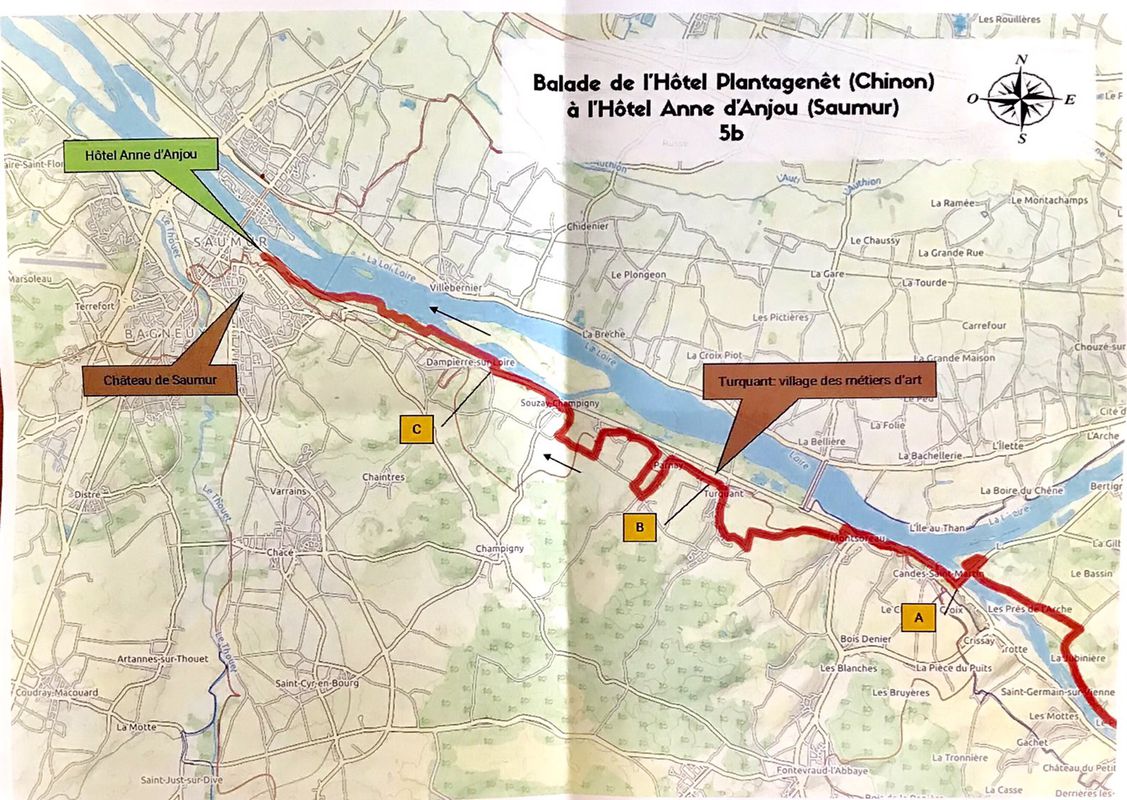 Gerade Fahrt in Saumur