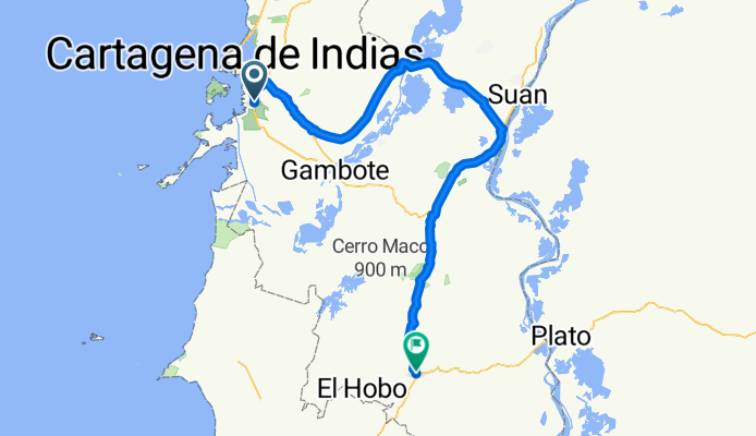 Vuelta a Colombia inventada etapa 2 Puerto Cospique - El Carmen de Bolivar Los Tendales