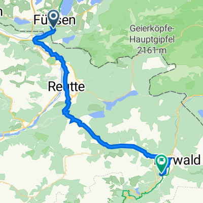 CA1 Fussen (Germany) to Biberwier (Austria)