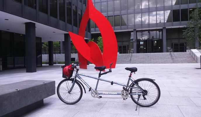 Photo 1 of the Bikemap route "Tandem The Twin Towers"
