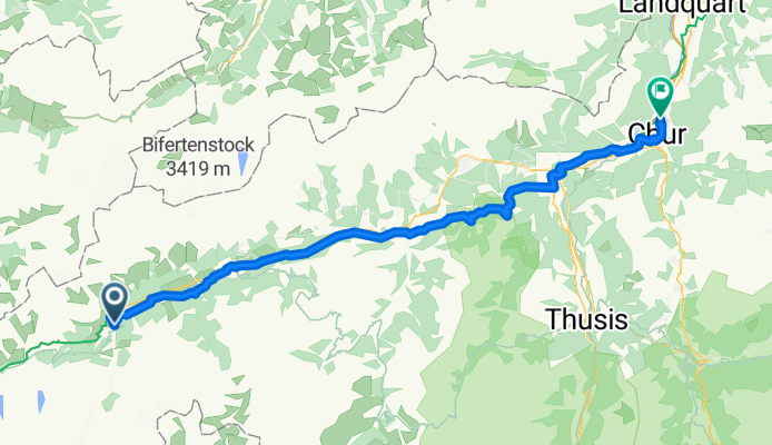 Rheinradweg Chur