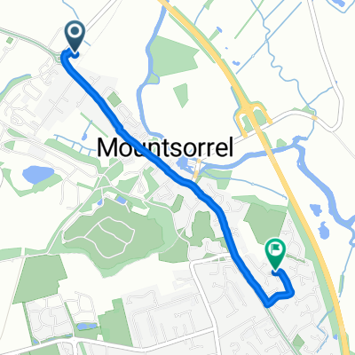 Snail-like route in Loughborough