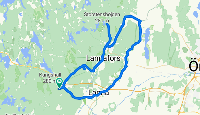 Lekhyttan - Tysslinge Tur alternativ 2