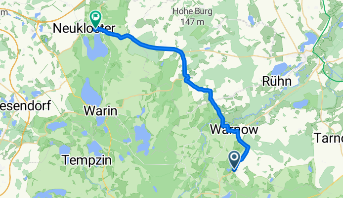 Gemütliche Route in Neukloster