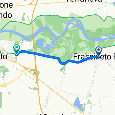 Percorso simile a una lumaca in Frassineto Po
