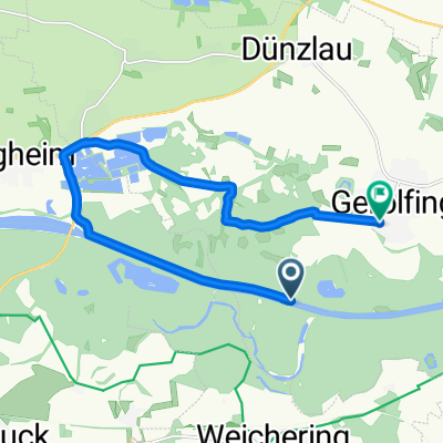 Fahrt von Gerolfing über Neuburg Schleuse