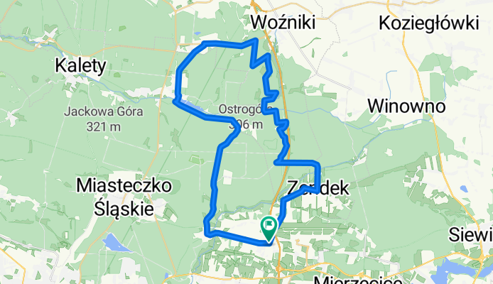 Ożarowice - Woźniki - Dyrdy - Brynica