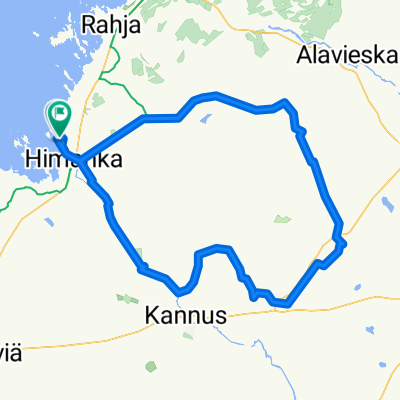 Virpiranta-Tokola-Kannus Airport-Eskola-Rautio-Typpö-Pahkala-Pöntiö-Virpiranta