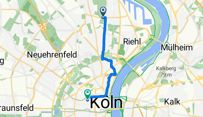 Route im Schneckentempo in Köln