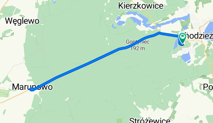 chodzież - marunowo - chodzież