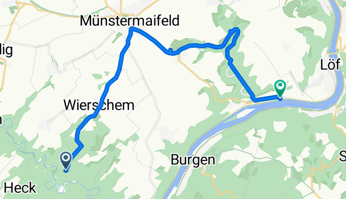 Moderate route in Hatzenport