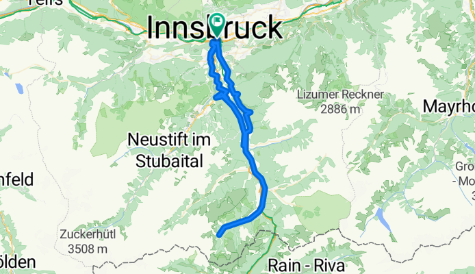 Innsbruck - Obernberger See und zurück