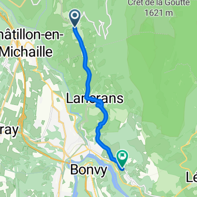 Relaxed route in Bellegarde-sur-Valserine