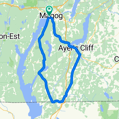 magog / beebe plain retour par Ayer's Cliff