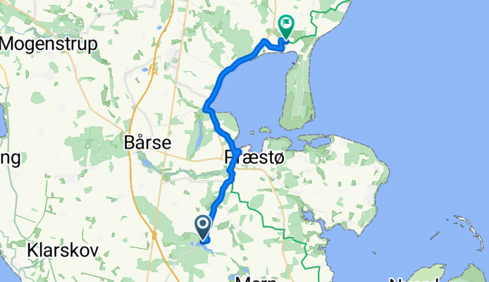 Gerade Fahrt in Faxe