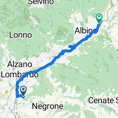 Percorso simile a una lumaca in Albino