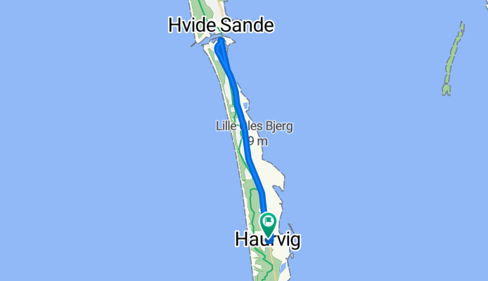 GemĂĽtliche Route in Hvide Sande